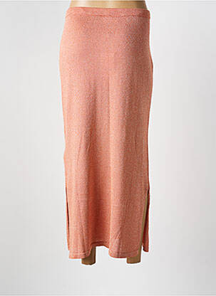 Jupe longue coupe fluide rose CREAM femme
