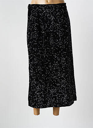 Jupe longue coupe droite noir INTUITION femme