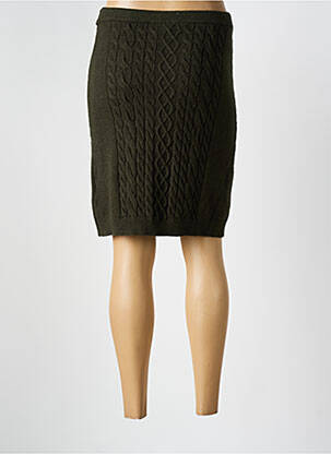 Jupe courte coupe droite vert CREAM femme