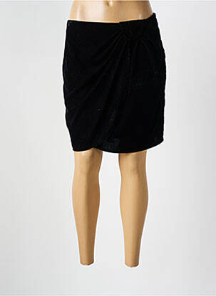 Jupe courte coupe droite noir MORGAN femme