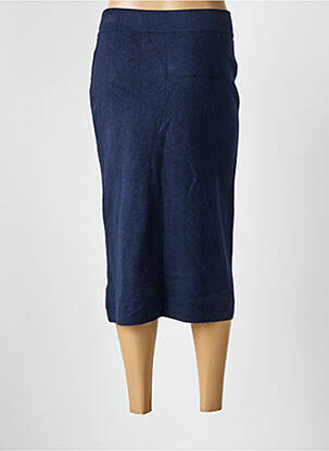Jupe mi-longue taille élastique bleu SUGAR BABE femme