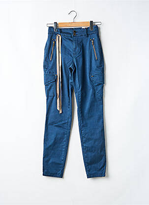 Pantalon cargo coupe droite bleu MOS MOSH femme
