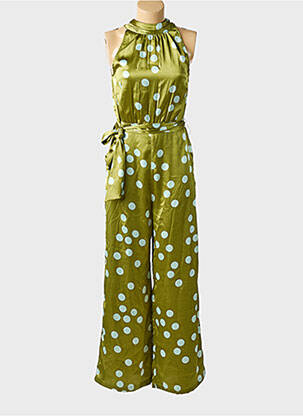 Combi-pantalon coupe fluide sans manche vert MD'M femme