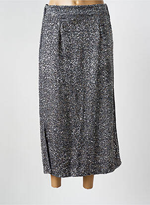 Jupe longue argent INTUITION pour femme