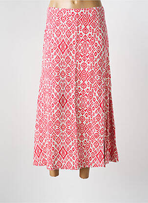 Jupe longue rose ICHI pour femme