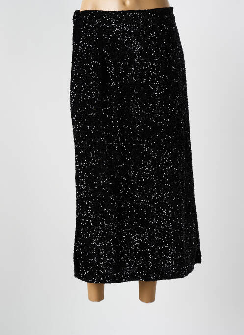 Jupe longue coupe droite noir INTUITION femme