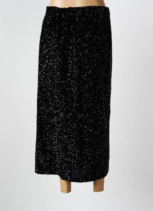 Jupe longue coupe droite noir INTUITION femme