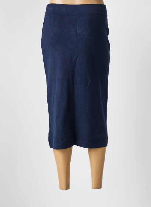 Jupe mi-longue taille élastique bleu SUGAR BABE femme