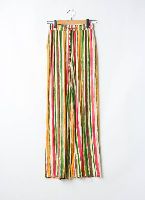 Pantalon droit taille élastique vert MD'M femme