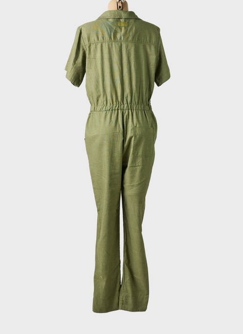 Combi-pantalon fermeture boutonnée sur le devant manches courtes vert PAKO LITTO femme