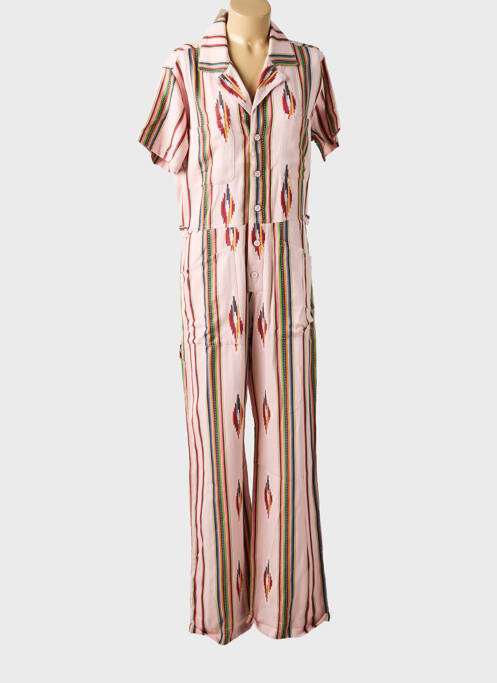 Combi-pantalon rose FIVE pour femme