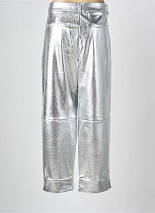 Pantalon droit argent ICHI femme