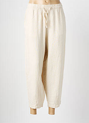 Pantalon 7/8 beige ICHI pour femme