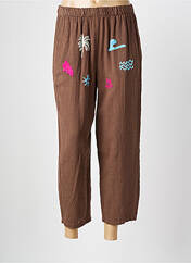 Pantalon 7/8 marron JOHANNA PARIS pour femme seconde vue