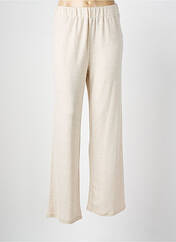 Pantalon droit beige ICHI pour femme seconde vue