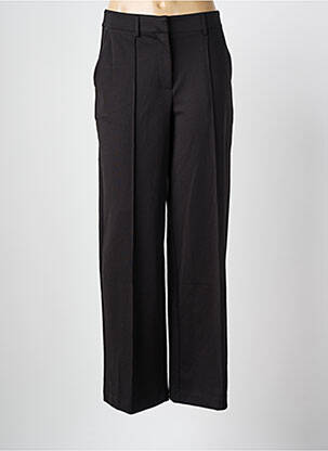 Pantalon droit noir ICHI pour femme