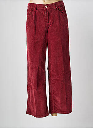 Pantalon flare rouge JANE BLUE pour femme