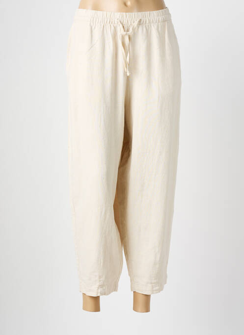Pantalon 7/8 beige ICHI pour femme