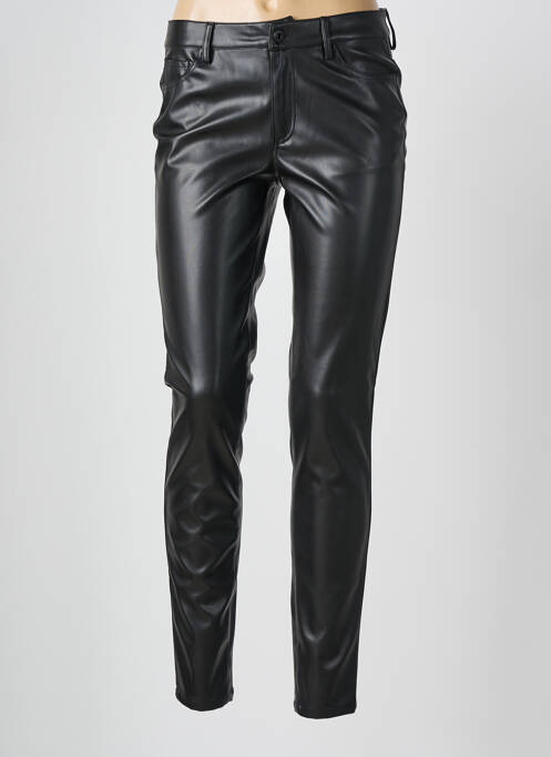 Pantalon slim noir ICHI pour femme