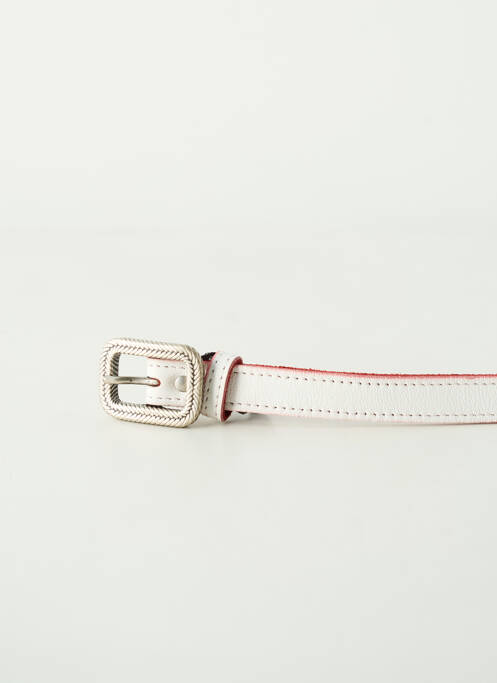 Ceinture coutures renforcées blanc YOLETE femme