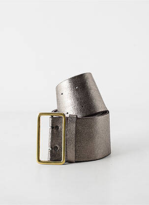 Ceinture effet matière satinée argent YOLETE femme