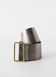 Ceinture effet matière satinée argent YOLETE femme