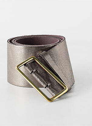 Ceinture effet matière satinée argent YOLETE femme