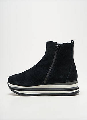 Bottines/boots nubuck talon de 4 à 6cm noir SOFTWAVES femme