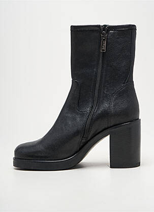 Bottines/boots matière lisse talon de 7 à 9cm noir MINKA DESIGN femme