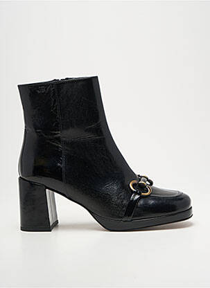 Bottines/boots tissage satiné talon de 7 à 9cm noir JB MARTIN femme