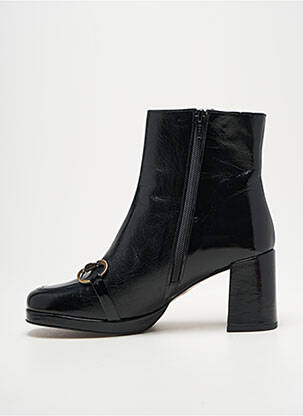 Bottines/boots tissage satiné talon de 7 à 9cm noir JB MARTIN femme