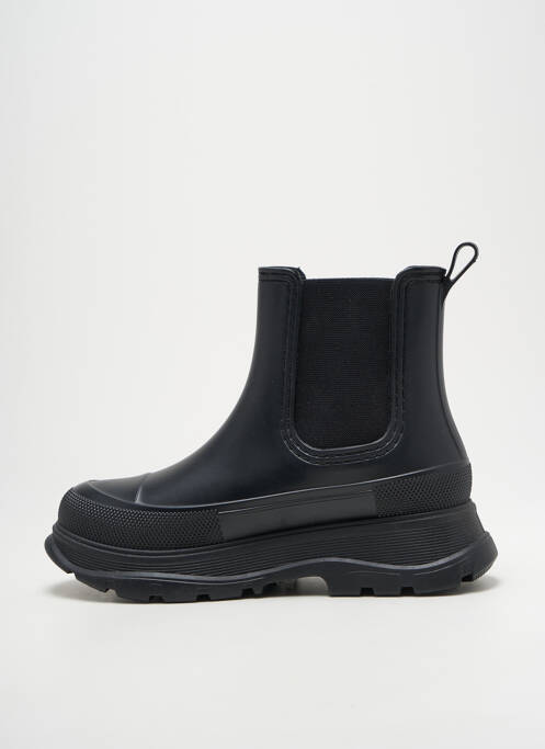Bottines/boots tissage satiné talon de 4 à 6cm noir COLORS OF CALIFORNIA femme