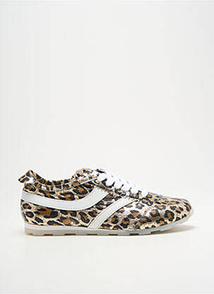 Baskets talon plat jusqu'à 3cm or INSIDE femme