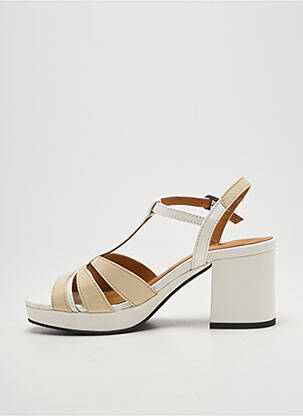 Sandales/nu pieds talon de 4 à 6cm beige CASTA femme
