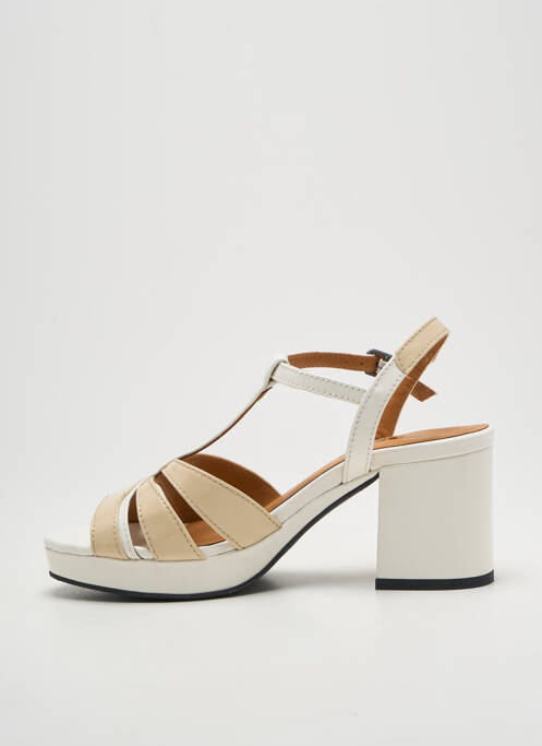 Sandales/nu pieds talon de 4 à 6cm beige CASTA femme