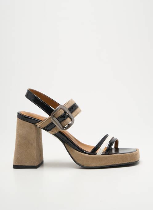Sandales/nu pieds talon de 7 à 9cm noir CASTA femme