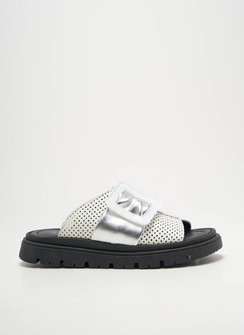 Mules/Sabots argent CASTA pour femme