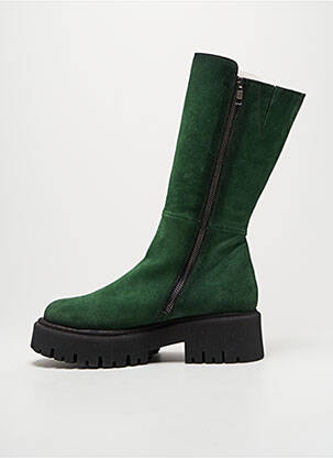 Bottes talon de 4 à 6cm vert LITTLE ...LA SUITE femme