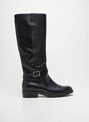 Bottes talon plat jusqu'à 3cm noir LE BOHEMIEN femme