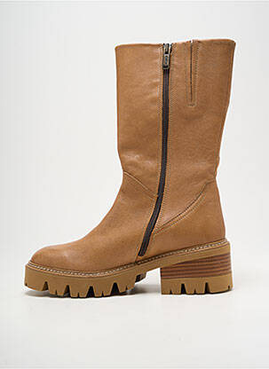 Bottes talon de 4 à 6cm beige MINKA DESIGN femme