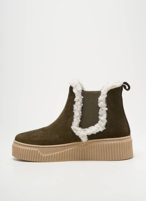 Bottines/Boots vert COCO ET ABRICOT femme