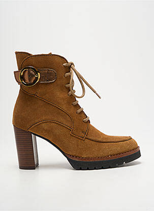 Bottines/boots nubuck talon de 7 à 9cm marron ROSEMETAL femme