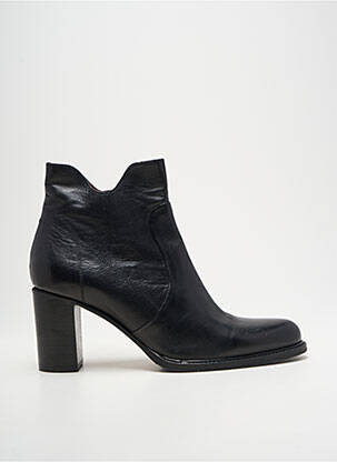 Bottines/boots matière lisse talon de 7 à 9cm noir MURATTI femme
