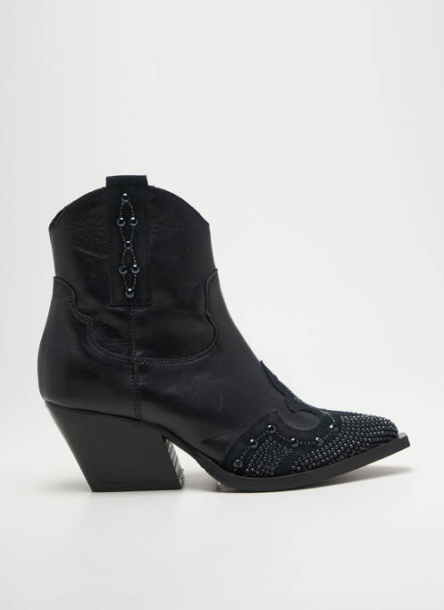 Bottines/boots matière lisse talon de 4 à 6cm noir MIMMU femme
