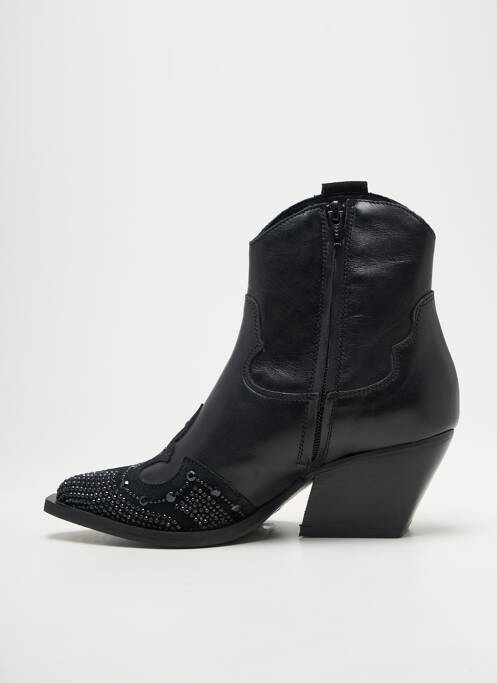 Bottines/boots matière lisse talon de 4 à 6cm noir MIMMU femme