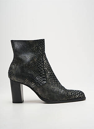 Bottines/boots tissage satiné talon de 7 à 9cm argent MYMA femme