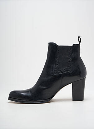 Bottines/boots matière lisse talon de 7 à 9cm noir MURATTI femme