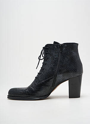 Bottines/boots tissage satiné talon de 7 à 9cm noir MURATTI femme