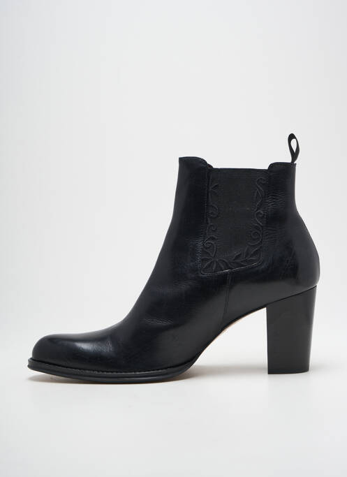 Bottines/boots matière lisse talon de 7 à 9cm noir MURATTI femme