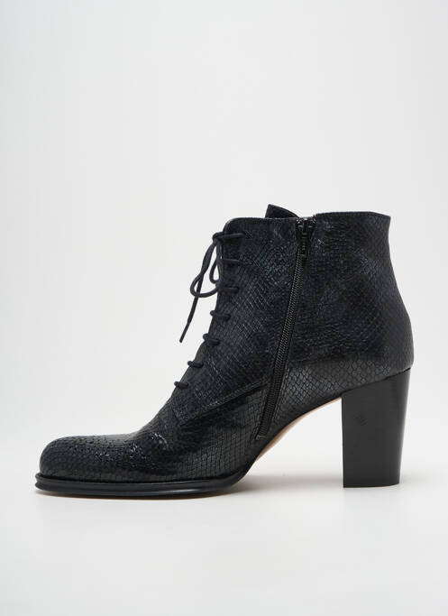 Bottines/boots fermeture zip et lacets talon de 7 à 9cm noir MURATTI femme